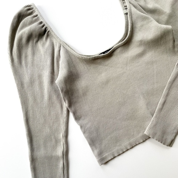 Zara Sage Crop Top - Picture 1 of 9